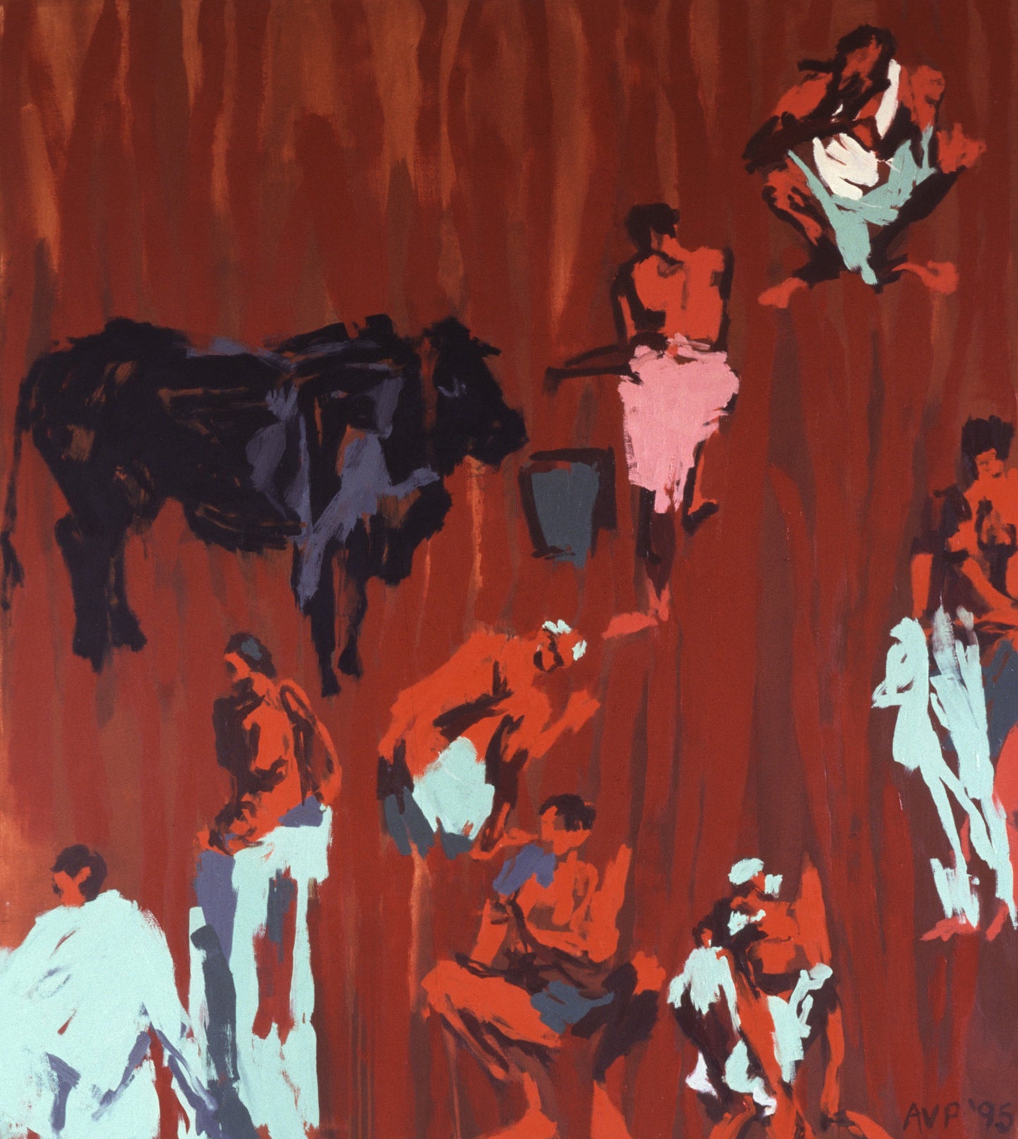Eight pilgrims and a holy cow, Benares
