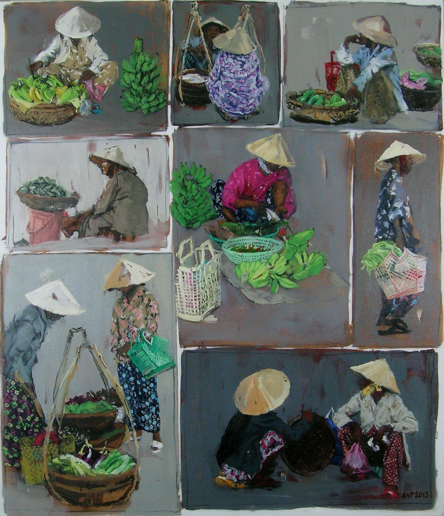 Market traders, Hoi An, Vietnam