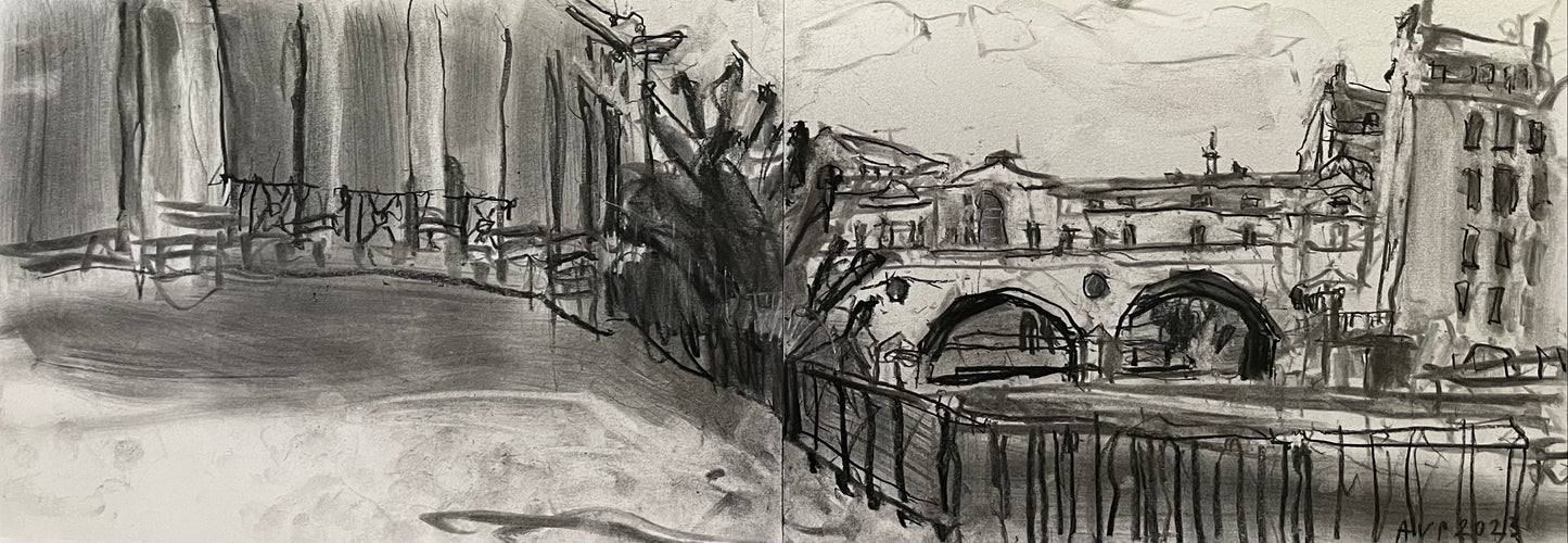 Pulteney Bridge from Parade Gardens, Bath, May