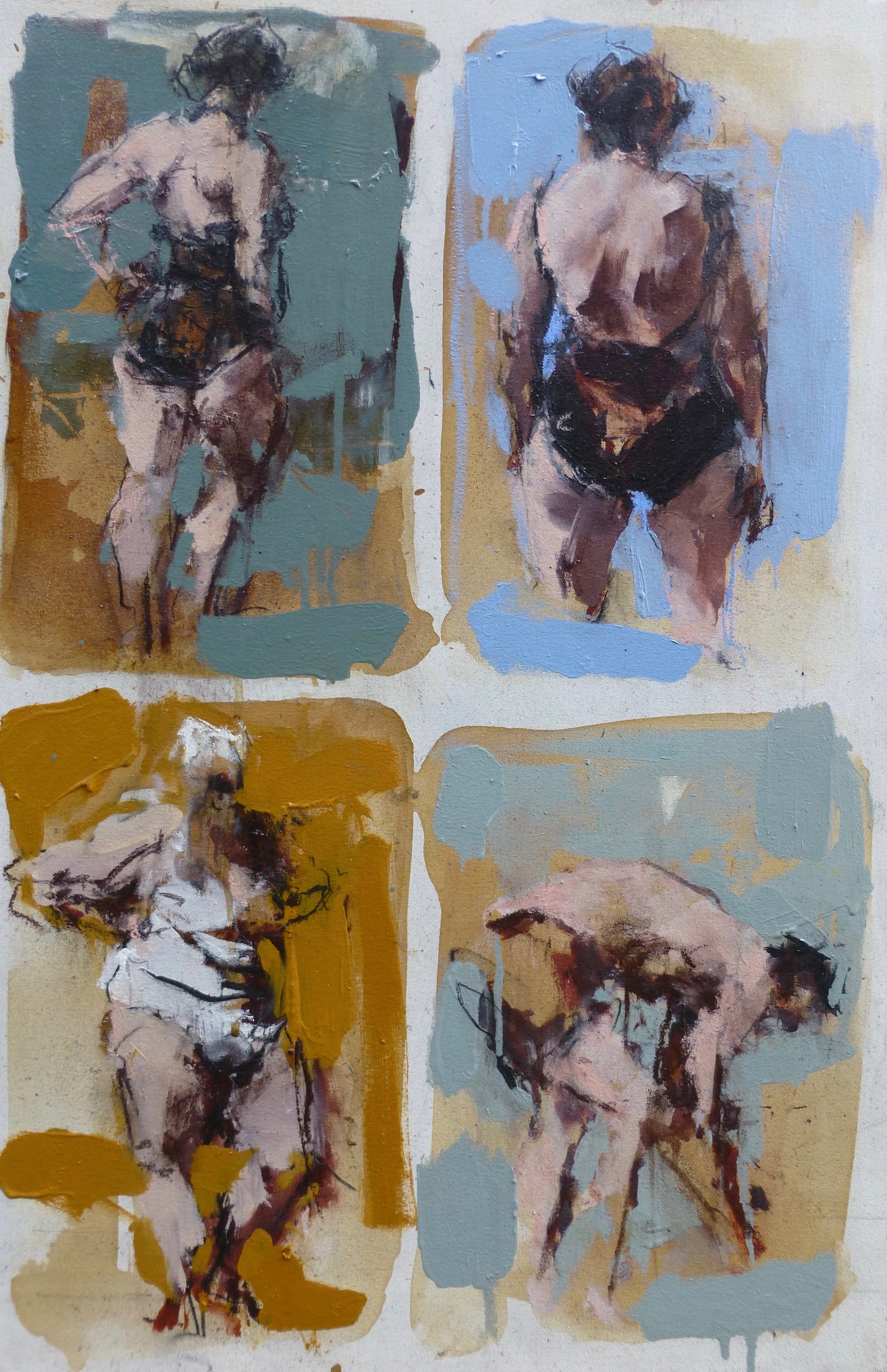 Twelve bathers