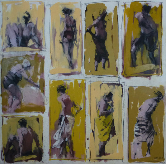 Nine bathers, Dorset