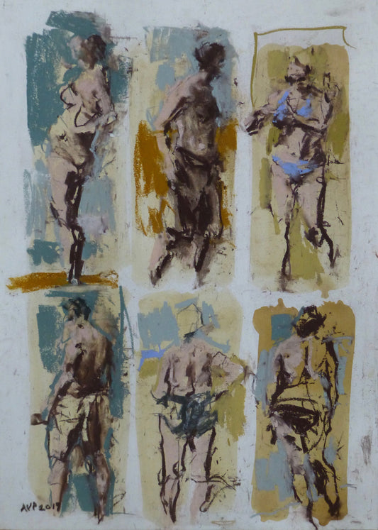 Six bathers, Dorset