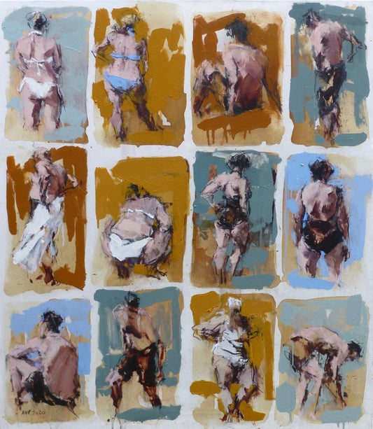 Twelve bathers